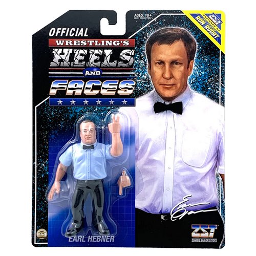 Wrestling's Earl Hebner 4 1/2-Inch Scale Figure