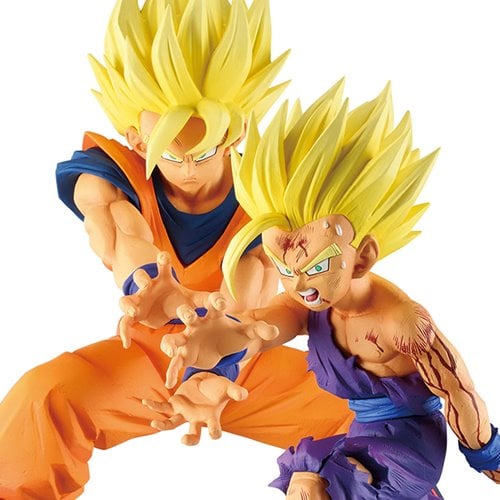 DBZ Father-Son Kamehameha Masterlise Plus Ichibansho Statue