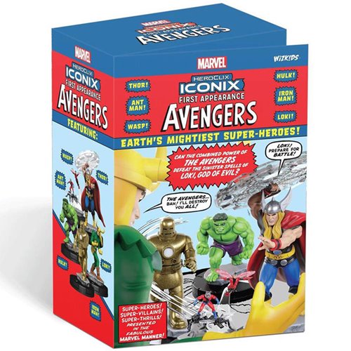 HeroClix Iconix: Avengers First Appearance Mini-Figure 5-Pk