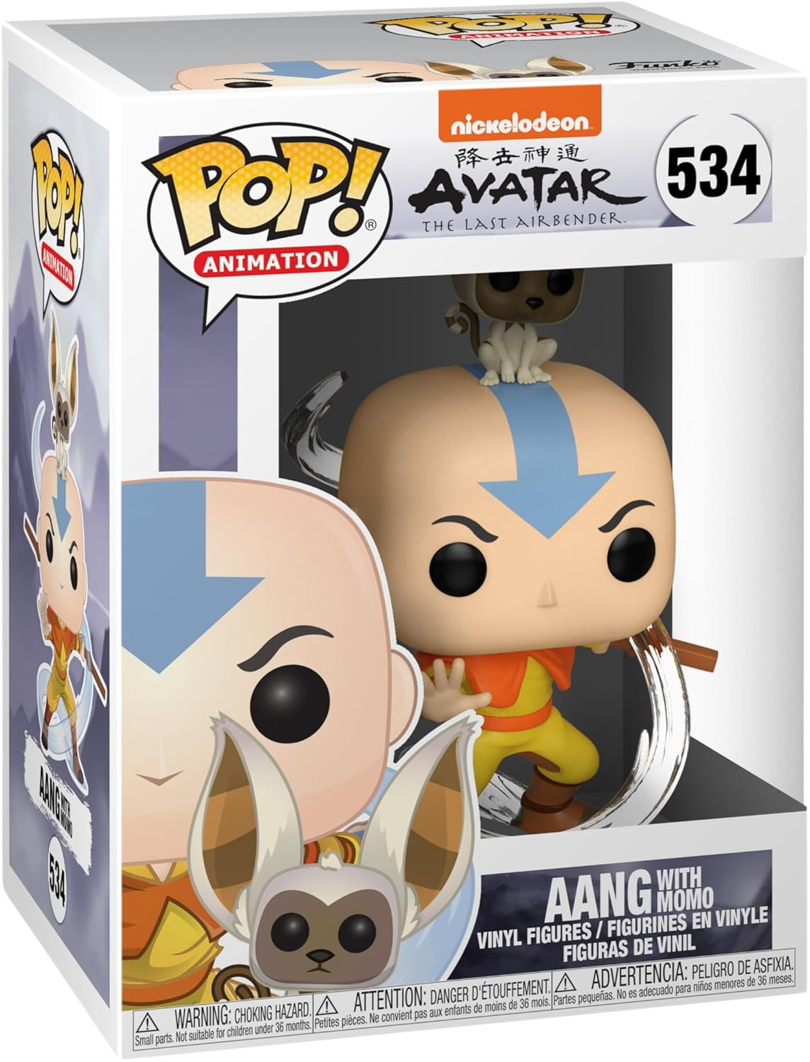 Avatar: The Last Airbender - Aang w/ Momo Pop & Buddy Vinyl Figure #534