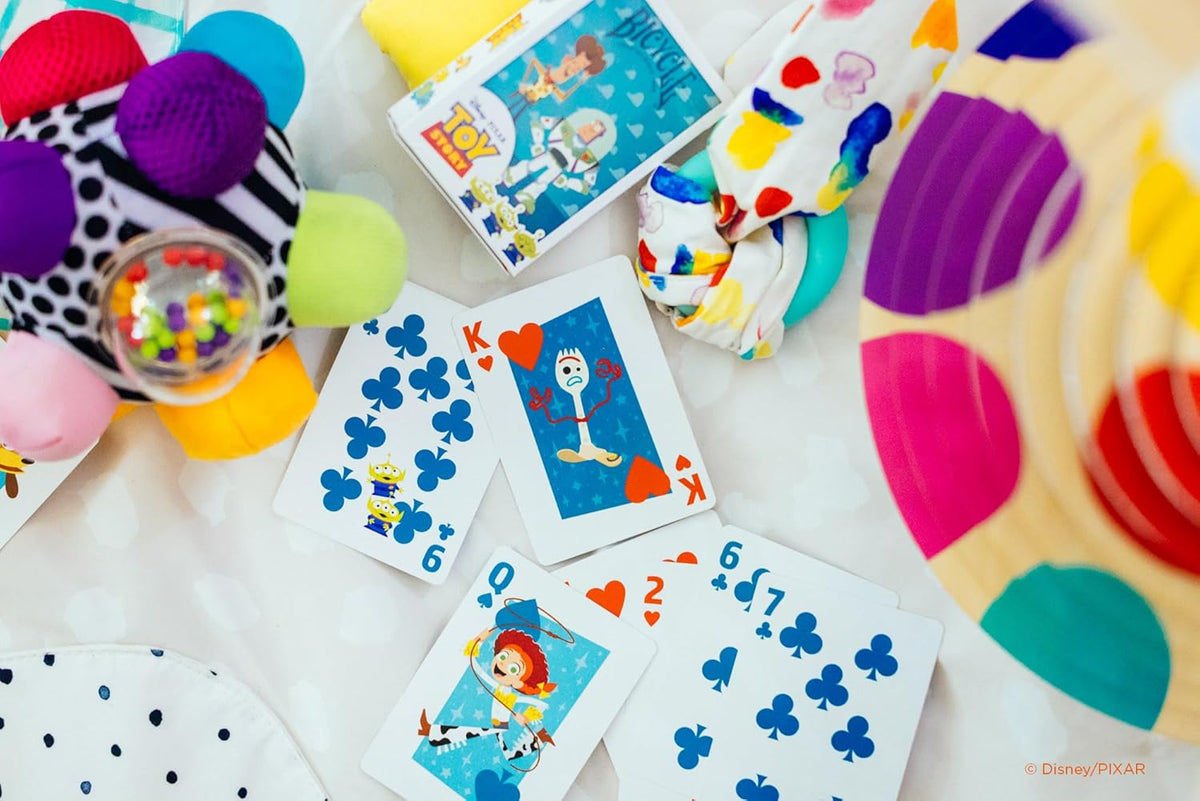 Bicycle Disney Toy Story Playing Cards, Featuring Woody, Buzz Lightyear, and More!