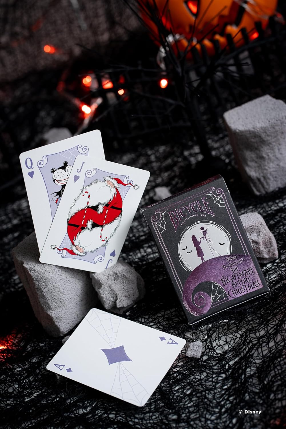 Disney Tim Burton's Nightmare Before Christmas Inspired Playing Cards Featuring Jack Skellington, 1 Deck