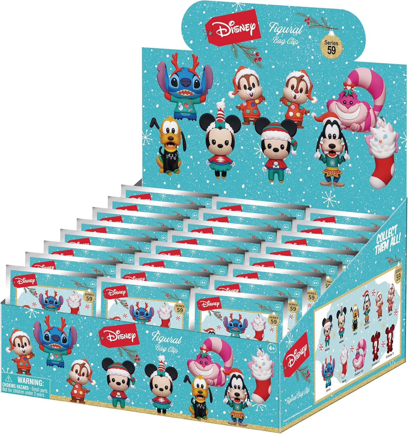 Disney Classic Holiday 2024 Edition 3D Foam Bag Clip