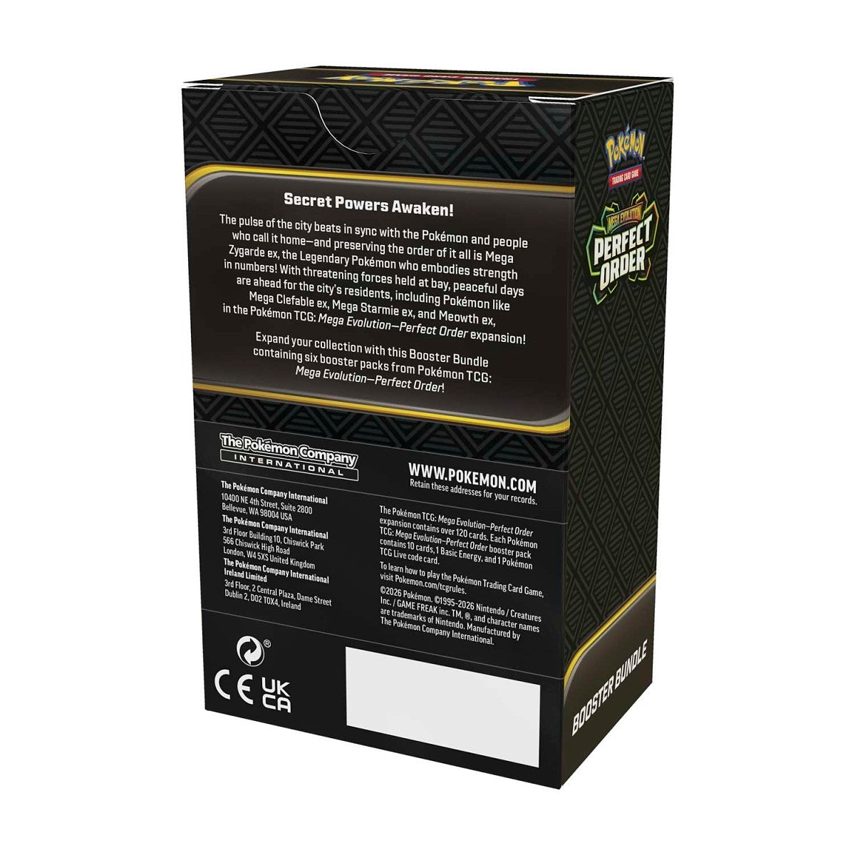 PRE ORDER - Pokémon TCG: Mega Evolution-Perfect Order Booster Bundle (6 Packs)