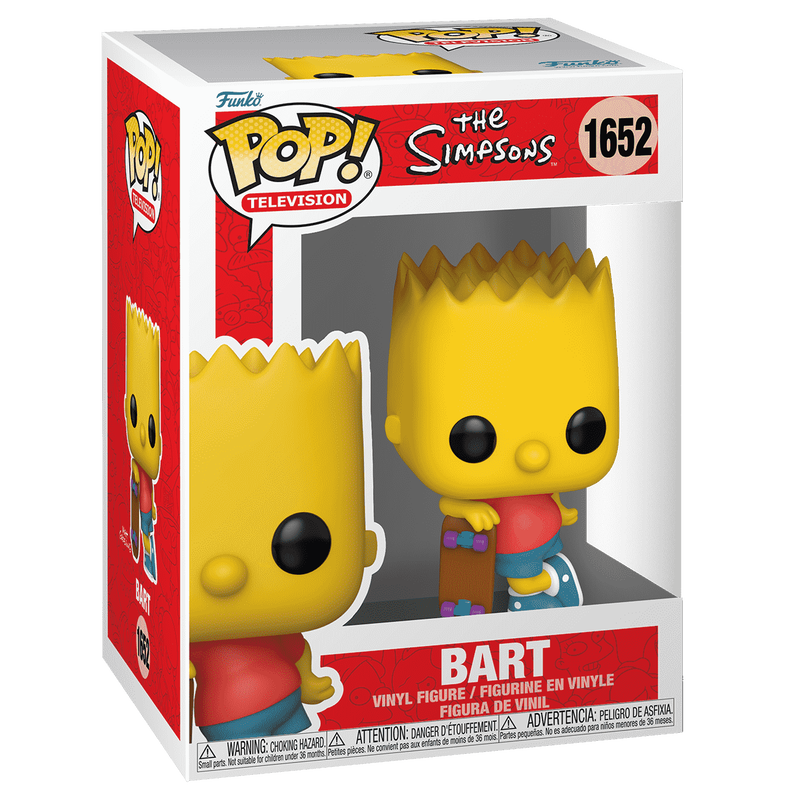 Simpsons: Bart Simpsons w/ Skateboard Pop! Vinyl Figure #1652