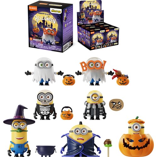 Minions Mokoo 3 Belloween Blind Box Mini Model Kit Case of 6