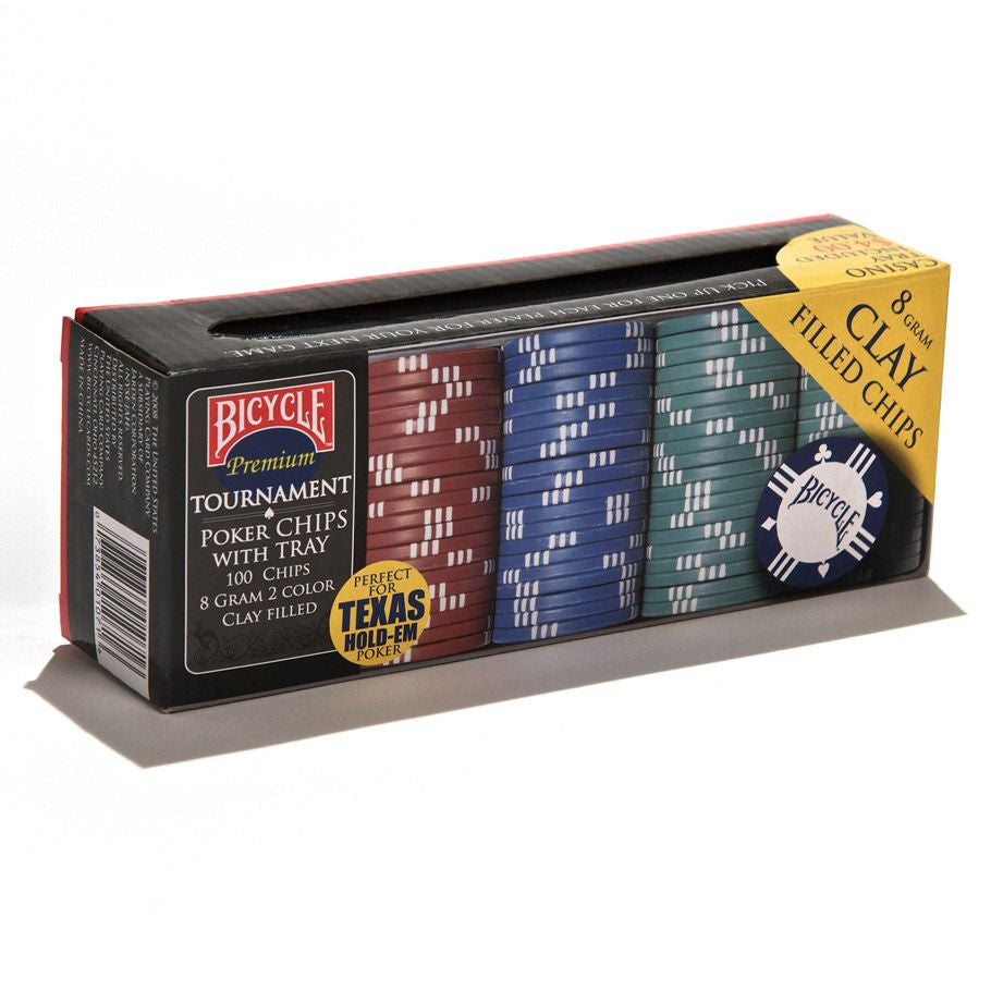 Bicycle Clay Poker Chip Set: 100 Count