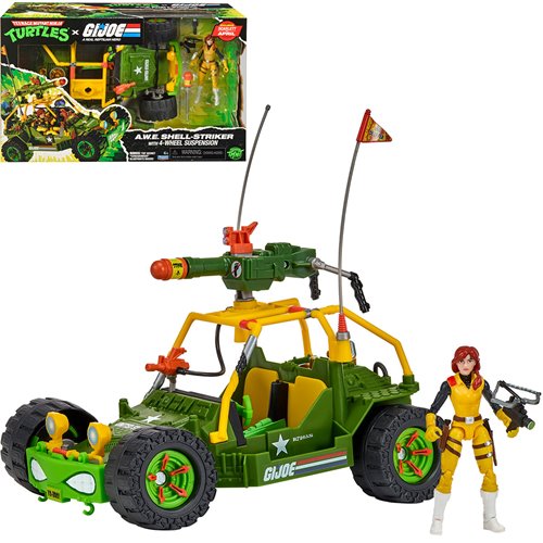 TMNT x G.I. Joe  AWE Shell-Striker Vehicle & Action Figure