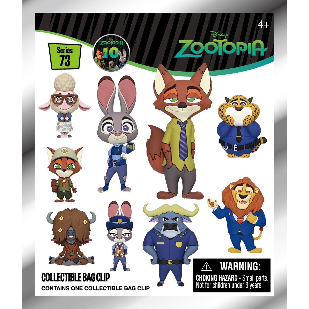 Zootopia 10th Anniversary Series 73 3D Foam Bag Clip