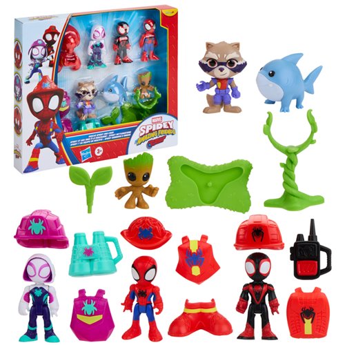 Spidey Amazing Friends Rescue-Webs Crew Figure 6-Pack