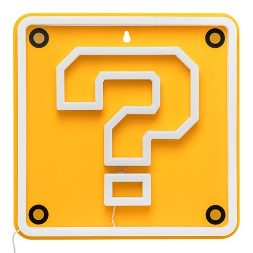Super Mario Bros. Question Block Mountable LED Neon Light