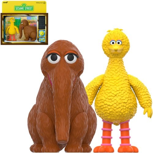 Sesame Street Big Bird and Snuffy ReAction Figures