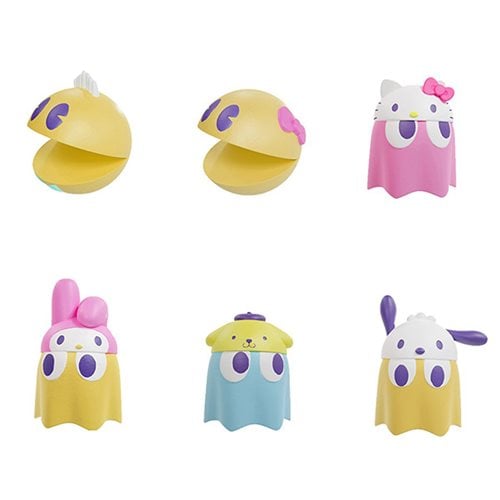 Pac-Man x Sanrio Char. V1  Mini-Figure Display Box of 6