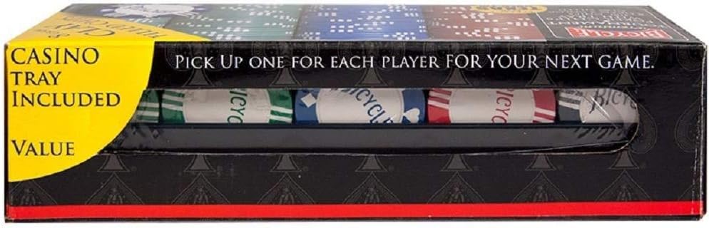 Bicycle Clay Poker Chip Set: 100 Count