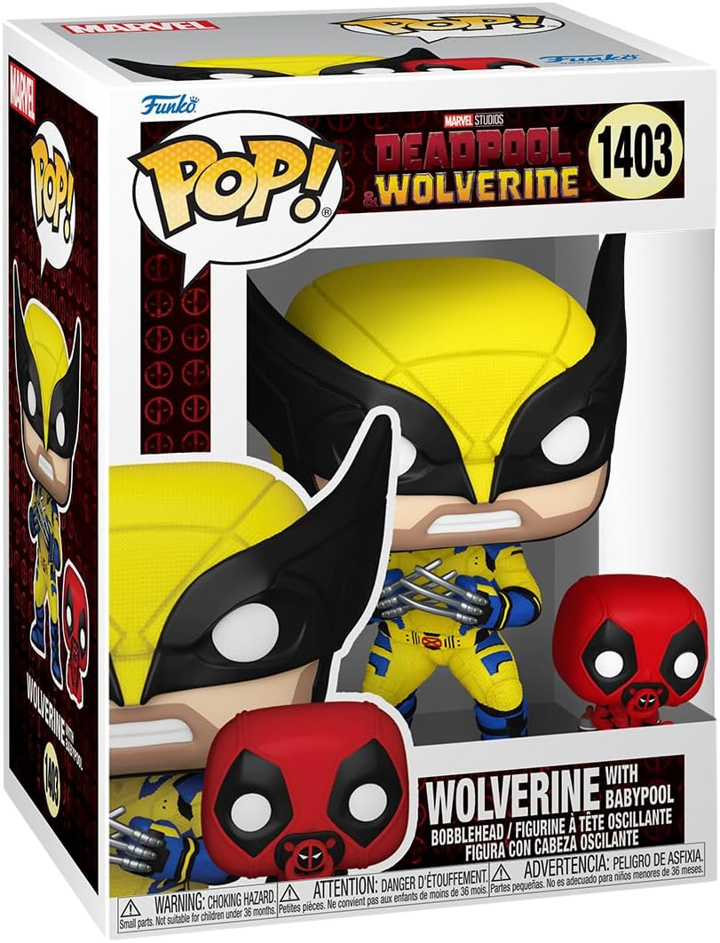 Deadpool and Wolverine: Wolverine and Babypool Pop! Buddy Vinyl Figure #1403
