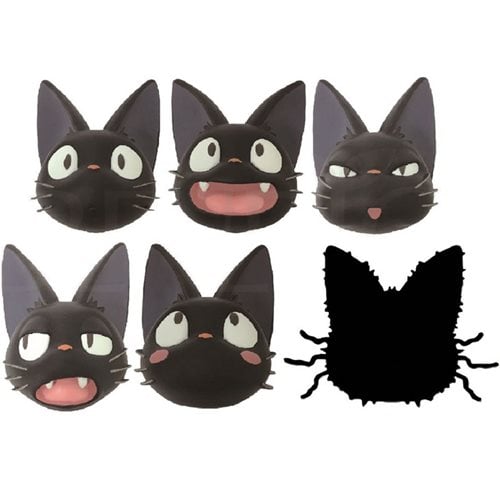 Kiki's Delivery Service Jiji Face Magnet Mini-Figure Case 6