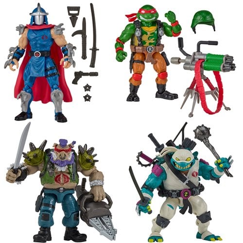 TMNT x G.I. Joe Wave 2 Action Figure Case of 4