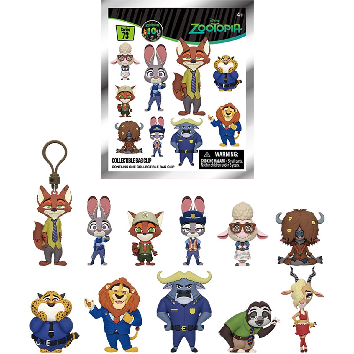 Zootopia 10th Anniversary Series 73 3D Foam Bag Clip