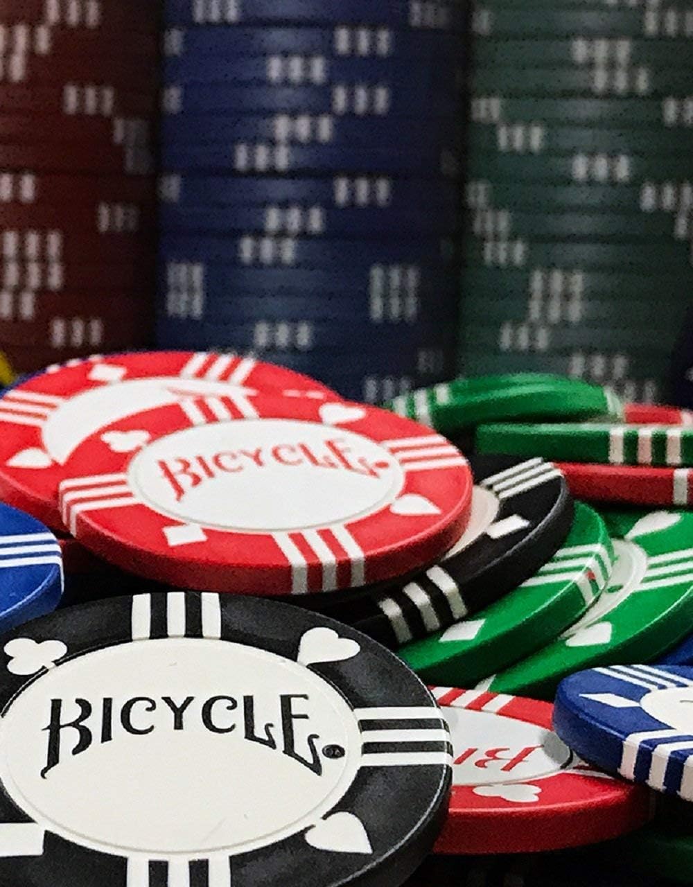 Bicycle Clay Poker Chip Set: 100 Count