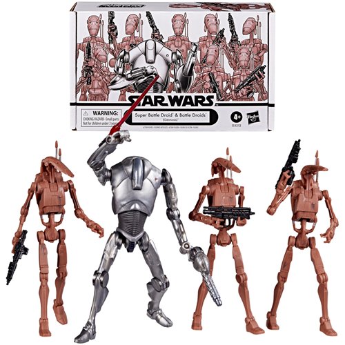 Star Wars TVC Battle Droids (Geonosis) Action Figure 4-Pack
