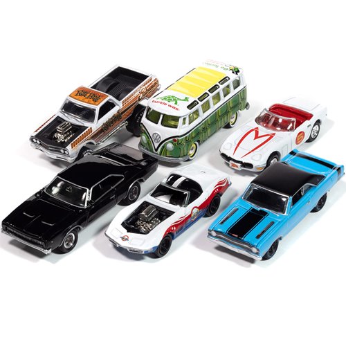 Johnny Lightning Pop 2025 R1 1:64 Vehicle Case of 6