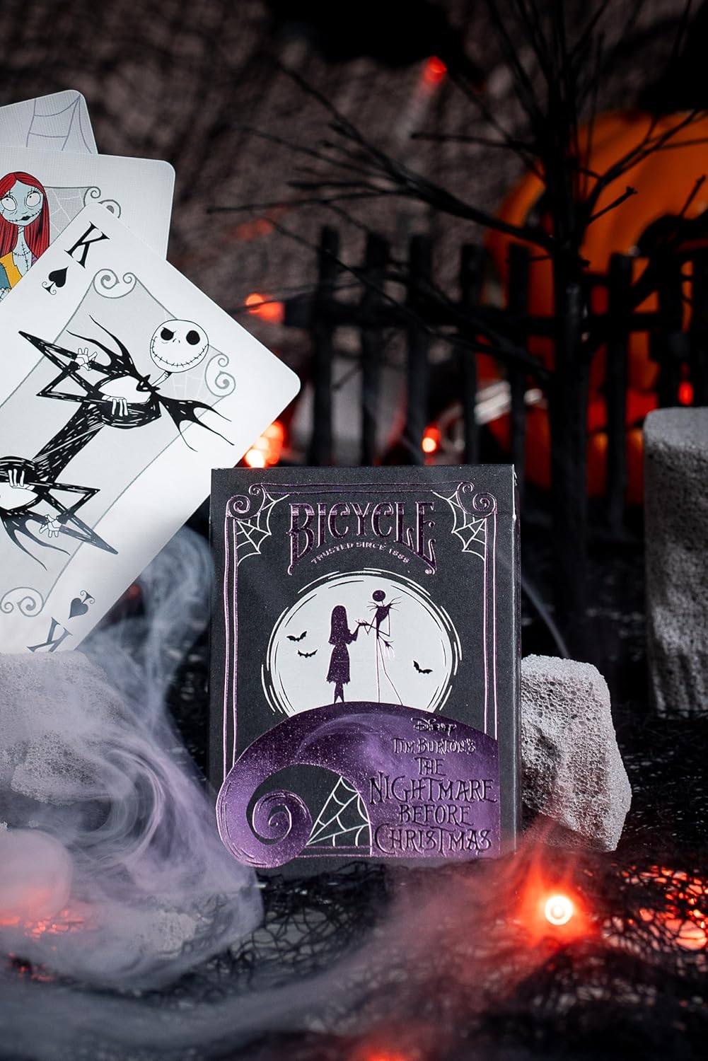 Disney Tim Burton's Nightmare Before Christmas Inspired Playing Cards Featuring Jack Skellington, 1 Deck