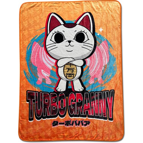 Dandadan Turbo Granny Cat SD Art Blanket
