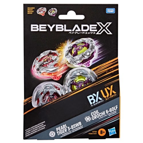 Beyblade X Coil Orochi 6 LF & Pearl Tiger Dual Pack Set