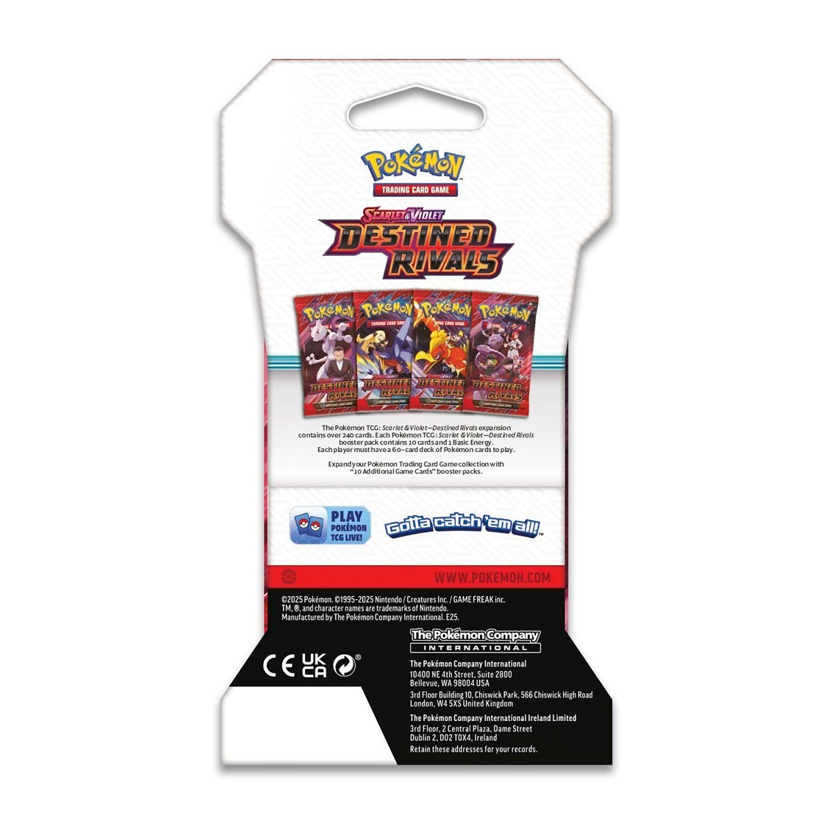 Pokémon TCG: Scarlet & Violet-Destined Rivals Sleeved Booster Pack