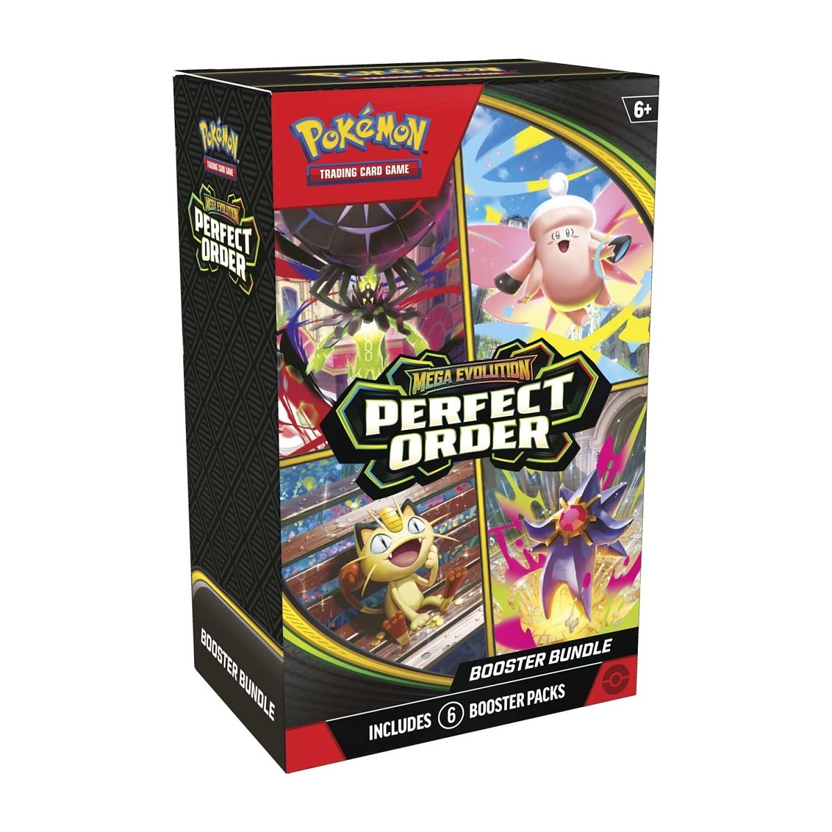 PRE ORDER - Pokémon TCG: Mega Evolution-Perfect Order Booster Bundle (6 Packs)