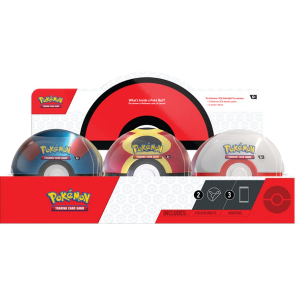 Pokemon Poke Ball Tin Q4 2025 6ct (18 PACKS)Display BOX