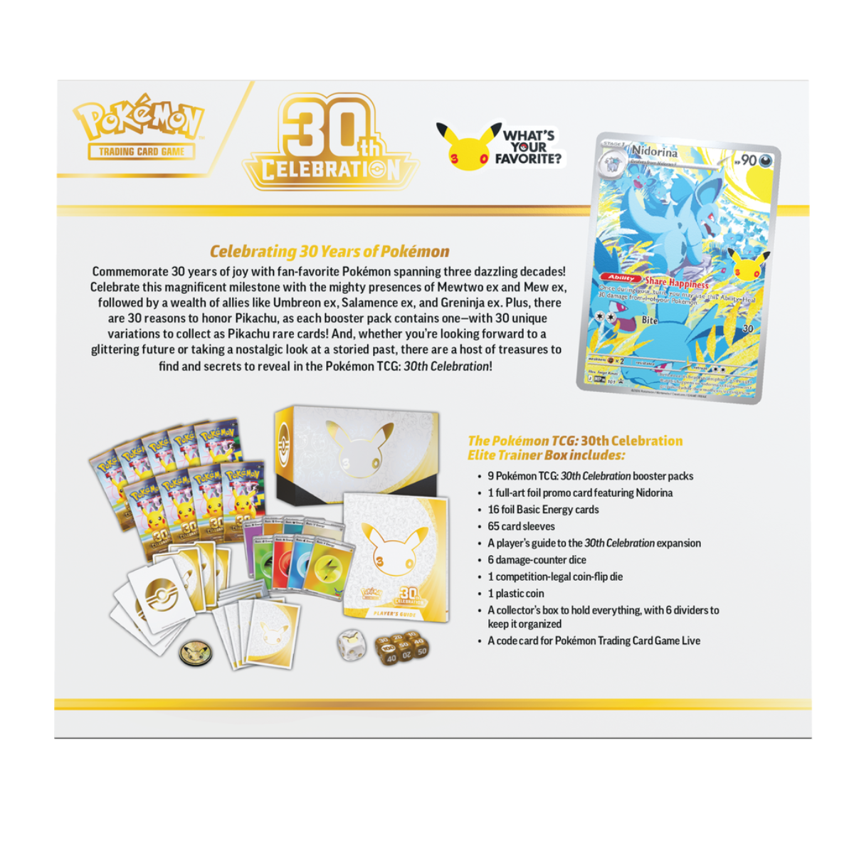 Pokémon TCG: 30th Celebration - Elite Trainer Box