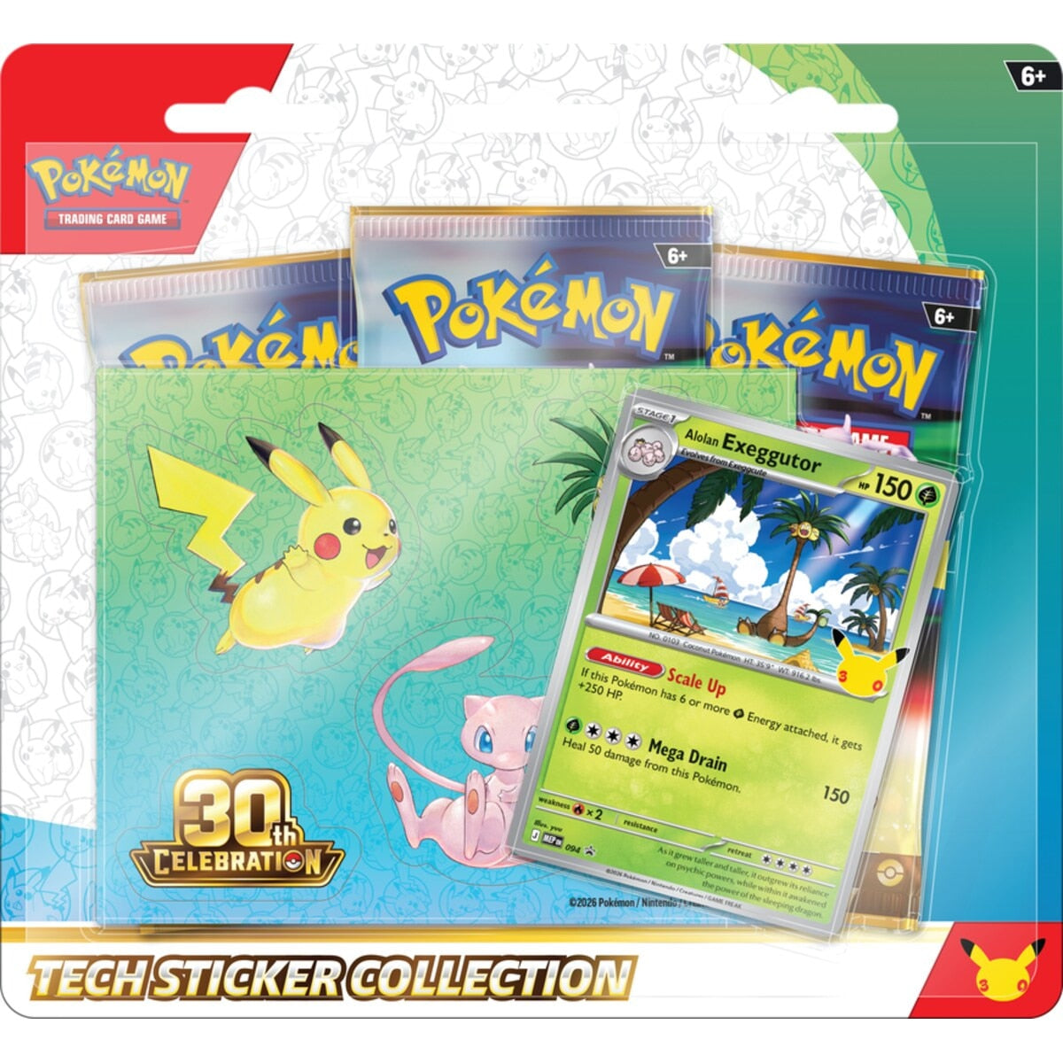Pokémon TCG: 30th Celebration -- Tech Sticker Collection