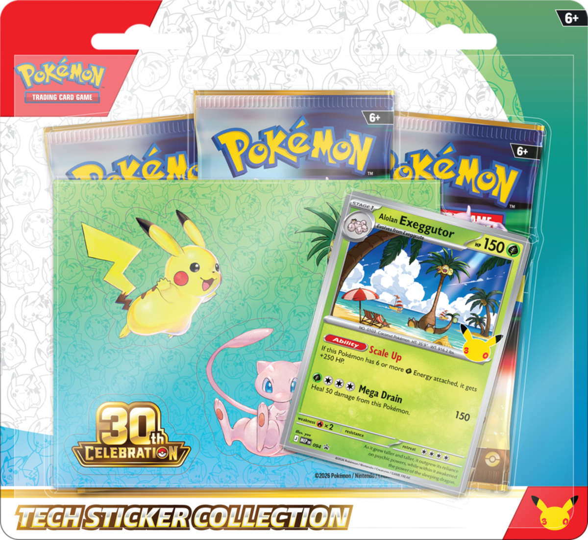 Pokémon TCG: 30th Celebration -- Tech Sticker Collection
