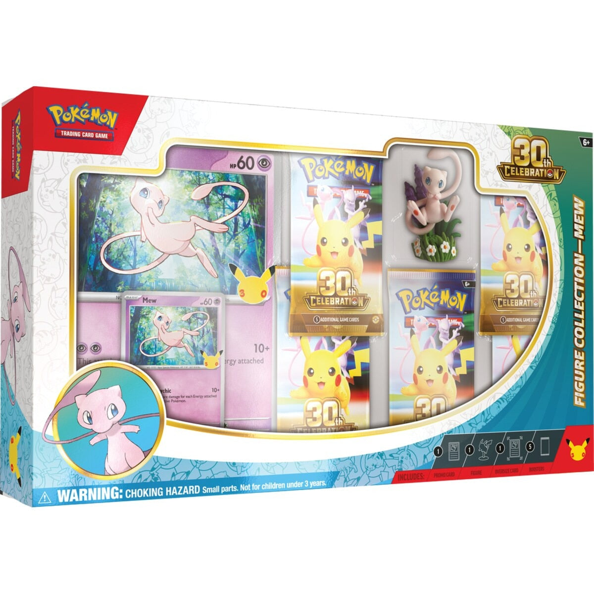 Pokémon TCG: 30th Celebration - Figure Collection Mew or Mewtwo