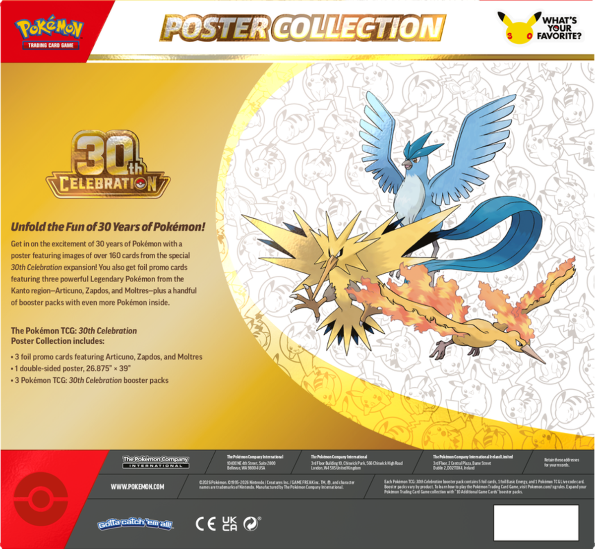 Pokémon TCG: 30th Celebration - Poster Collection