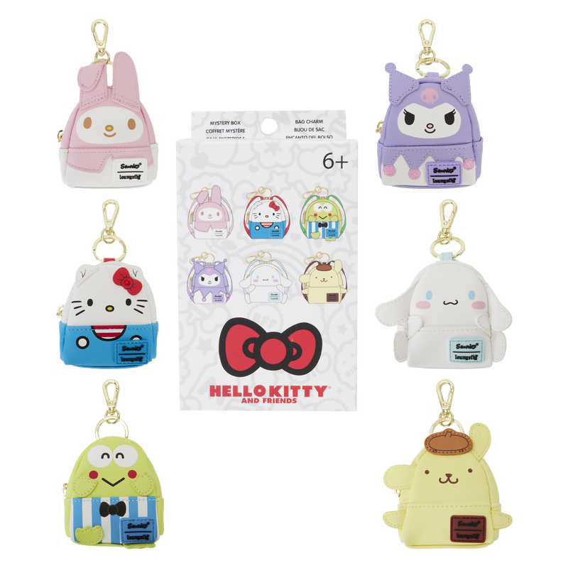 Hello Kitty 50th Anniversary Classic Mystery Box Mini-Backpack Key Chain