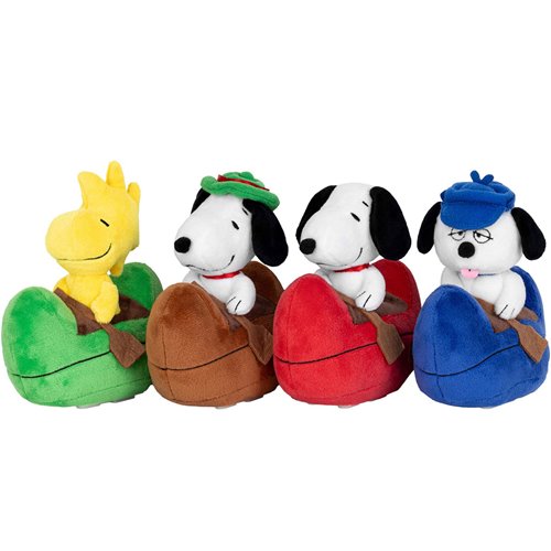 Peanuts Snoopy Plush Pull Back Car PBC-038 Vehicle Set of 4
