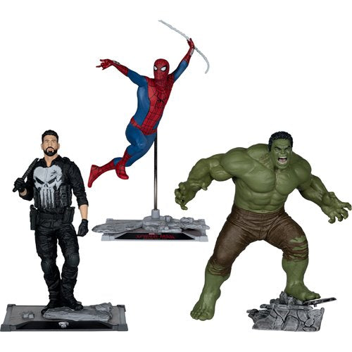 Marvel Studios W1 Spider-Man BND Posed Fig & Scene Case of 6
