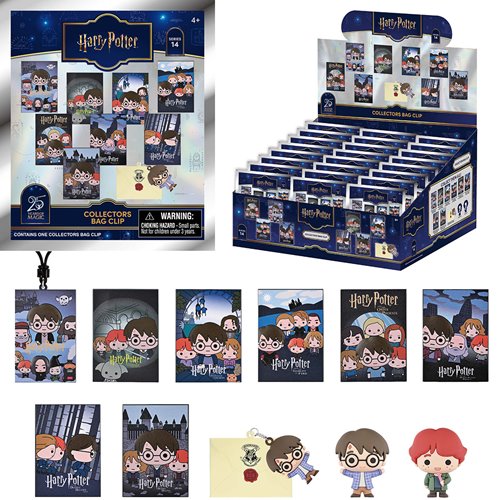 Harry Potter Poster S14 3D Foam Bag Clip Display Case of 24