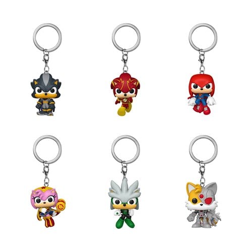 Justice League x Sonic the Hedgehog Pop! Key Chain Case