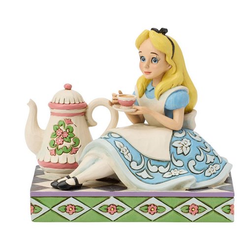 Disney Traditions Alice in Wonderland Teapot Statue