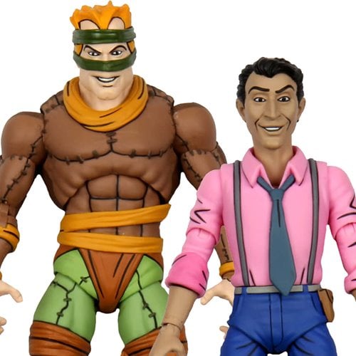 TMNT(1987 Cartoon) Rat King & Vernon 7-Inch Figure 2-Pack