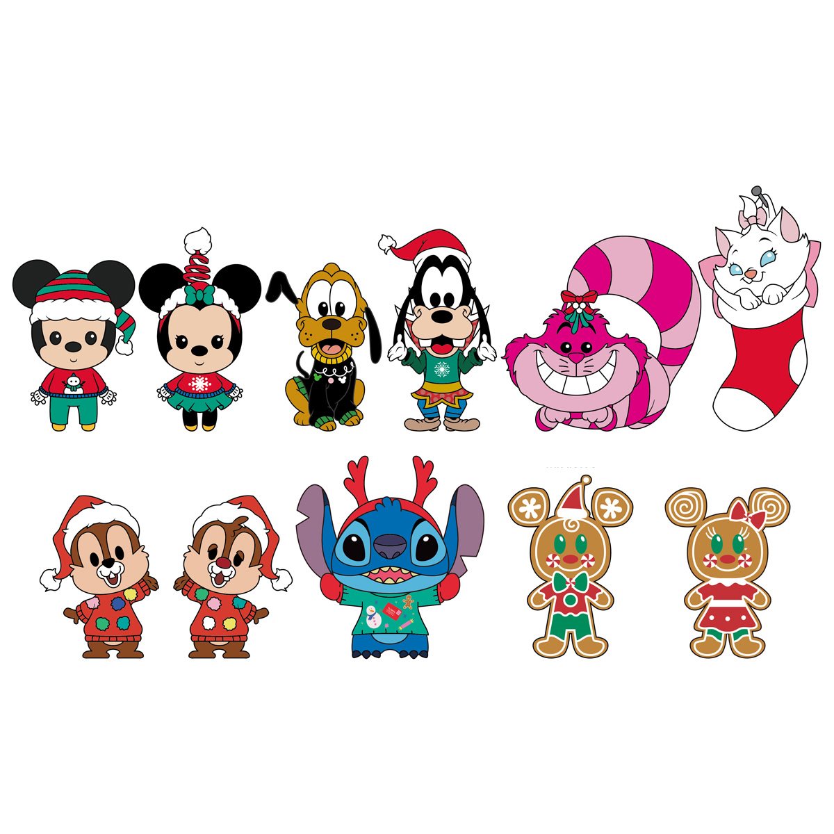Disney Classic Holiday 2024 Edition 3D Foam Bag Clip