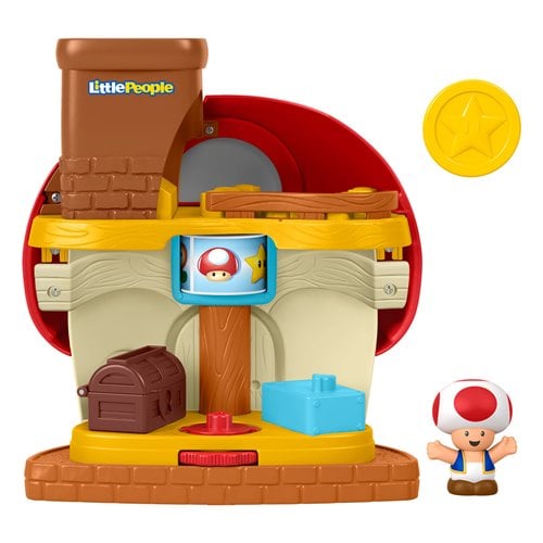 Super Mario Bros. My Mario Toad House Little People Playset